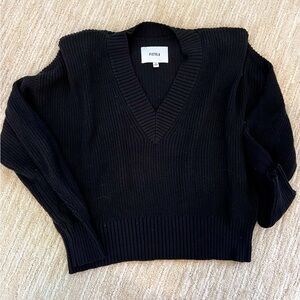 Pistola black shoulder pad sweater
